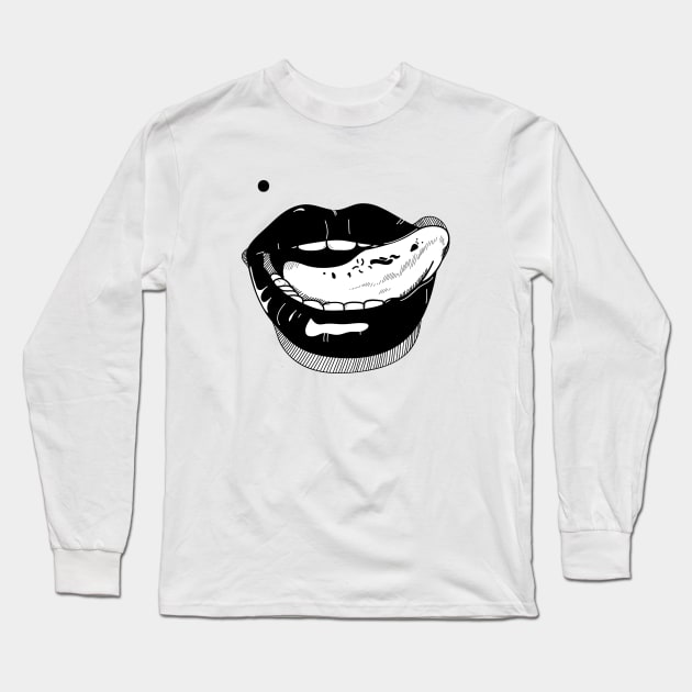 Mouth Long Sleeve T-Shirt by coclodesign